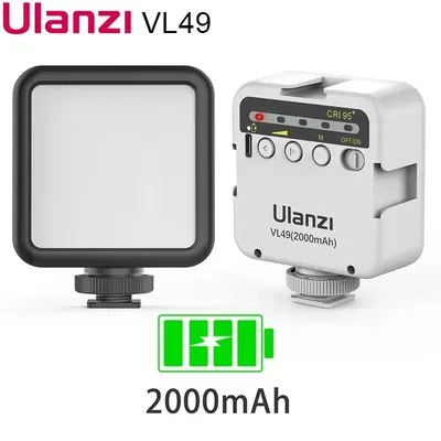 Ulanzi-VL49 Mini Vlog LED Fill Light Éclairage photographique Lampe de bureau vidéo Éclairage