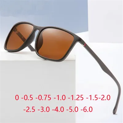 Lunettes de soleil carrées polarisées pour hommes lunettes de soleil dehors TR90 jambe de