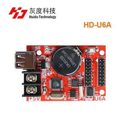 HD2018 Huidu HD-U6A U60 U63 U64 U6Bouches Procureur port huidu monochrome ulin contrôleur support
