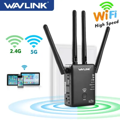 Wavlink – répéteur Wi-Fi sans fil double bande 5ghz 750/1200mbps 2.4Ghz point d'accès