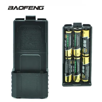 Baofeng UV-5R 6 x AA Batterie Cas Walperforated Talkie 24.com Powe Shell Portable Radio Alimentation