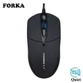 FORKA – Souris de gaming optique filaire USB accessoire avec LED silencieuse pour ordinateur