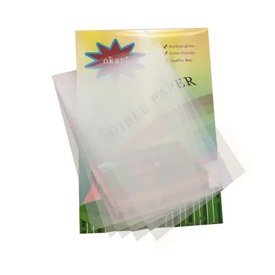 Feuilles de papier de transfert en chocolat A4 50 feuilles/sac transparentes appliquer les