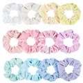 Gros femmes hiver velours chouchou Pack 12 pièces/lot lumineux Pastel couleur élastique cheveux