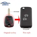 QWMEND – coque de clé télécommande à 2 boutons pour citroën pour modèles C1 C2 C3 Saxo Xsara