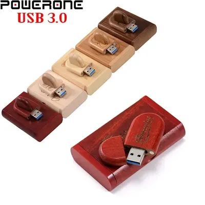 Clé USB 3.0 en bois avec logo personnalisé gratuit clés USB cadeaux commémoratifs créatifs disque