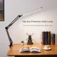 Lampe de bureau LED pliante en métal pince à lumière à pince à bras Long lampe de Table à