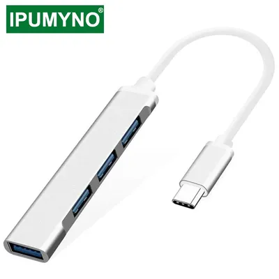 Adaptateur multi-séparateur USB 3.0/3.1/Type C 4 ports OTG accessoires d'ordinateur portable pour