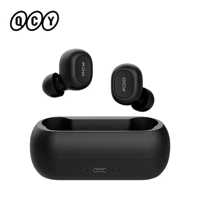 QCY-Écouteurs sans fil Bluetooth 5.0 TWS casque d'écoute stéréo 3D avec microphones pour