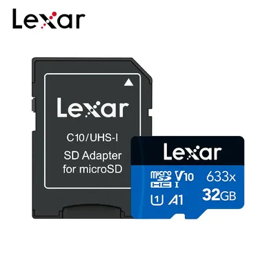 Lexar-Carte Micro SD 32 Go/64 Go/128 Go/256 Go/512 Go TF 633x haute vitesse Max 95 système