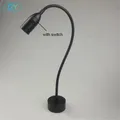 Tuyau Flexible noir 3W LED applique moderne avec interrupteur lampe à LED lampe de lecture de chevet étude peinture éclairage mural