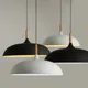 Lampe suspendue minimaliste en aluminium et bois ampoules Edison E27 design moderne luminaire