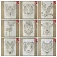 Pochoirs décoratifs pour travaux manuels format A4 29cm motifs tigre cerf animaux pour