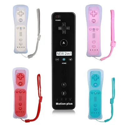 Manette de jeu sans fil avec Motion Plus intégré pour Wii télécommande de jeu manette pour