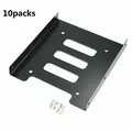 Eunaimee-Adaptateur noir pour disque dur SSD 2.5 à 3.5 pouces 10 paquets