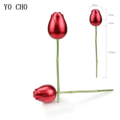 YO CHO – boîte à bijoux créative en forme de rose simulation de fleur décoration pour ameublement