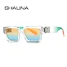 SHAUNA lunettes de soleil carrées rétro UV400