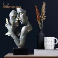 Km THEUINS-Statue de Masque de Couple en Résine Figurine Miniature d'Amoureux Auckland pour