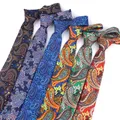 Cravates slim à imprimé floral pour hommes et femmes olympiques classiques cravates décontractées