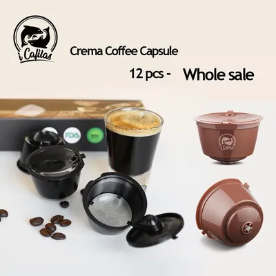Icafilas-Capsule de café Crema réutilisable Tasse à dosette de café Filtre Utilisation