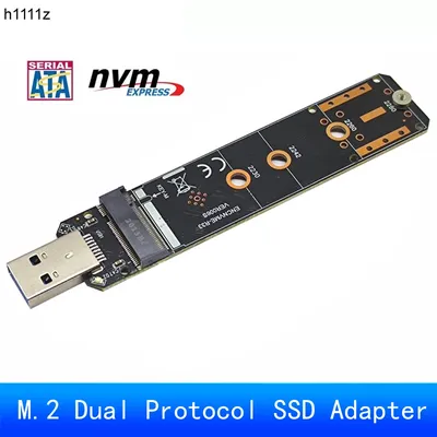 Adaptateur M.2 vers USB 3.0 pour protocole touristique carte SSD M.2 NVcloser PCIe NGFF SATA M2 SSD