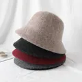 Chapeau en laine vintage pour femme chapeaux de poisson Suffolk casquette polyvalente chapeau en