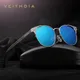 VEITHDIA Unisexe Rétro En Aluminium Marque Lunettes De Soleil Polarisées Objectif Vintage Lunettes