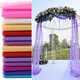 Rouleau d'organza de Mariage 5/10m tissu de Tulle Transparent arc de Mariage décorations de fond