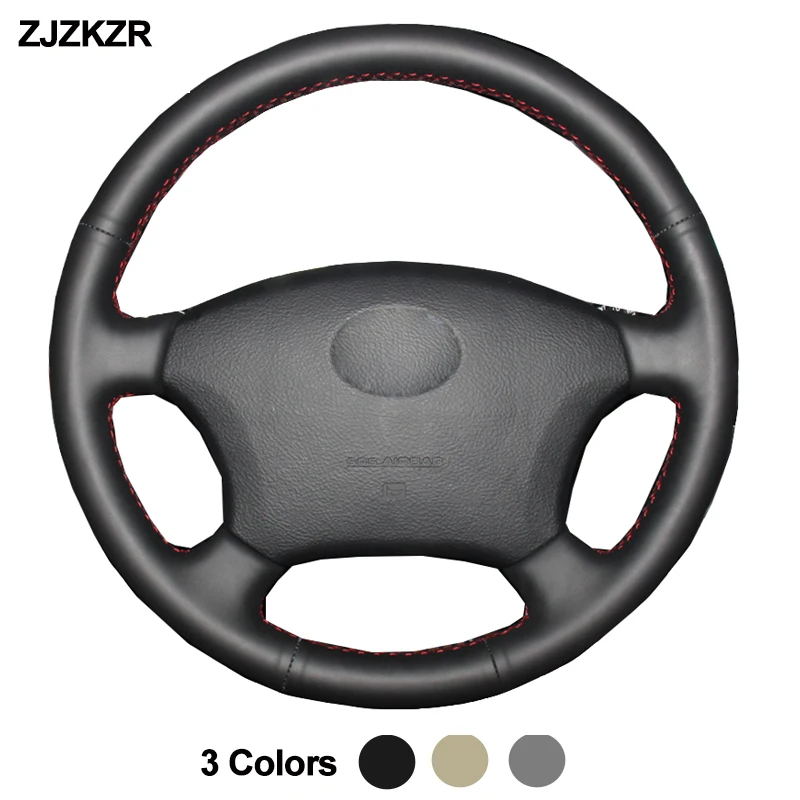 Couvre-volant de voiture pour Toyota Land Cruiser Prado 120 2004-2009 Land Cruiser 1995-2007 Tacoma Hilux Volant 2005 2006