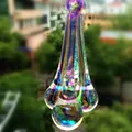 Pièces de lustre en verre cristal AB transparent prisme de lustre en verre goutte de pluie