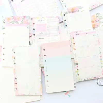 Domikee-Papier intérieur de remplissage de fleurs de dessin animé Candy noyau pour cahiers de