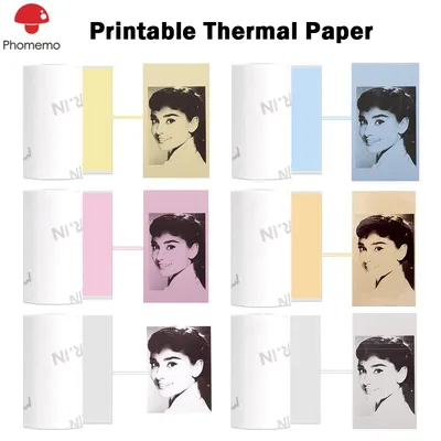 Autocollants thermiques pour imprimante Phomemo M02/M02S/M02 Pro papier photo auto-adhésif sans