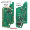 Jingyuqin-Panneau de clé télécommande 2BT ASK/FSK pour KIT 207 208 307 308 408 Partner CITROEN C2