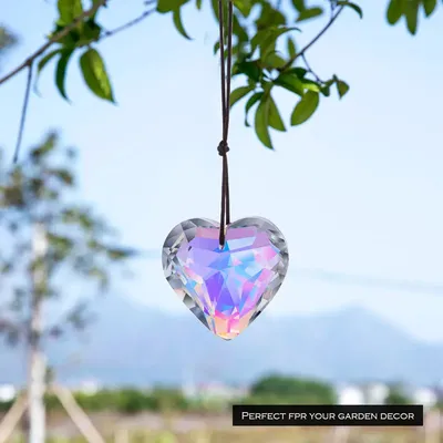 H & D-Pendentif en cristal en forme de cœur et de prisme lustre attrape-soleil fabricant