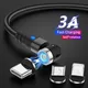 Lovebay-Câble de charge rapide magnétique 3A rotation 540 micro USB Type C pour iPhone 12 pro max