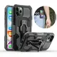 Coque antichoc en métal avec clip arrière pour iPhone coque de protection pour iPhone 13 14 Pro