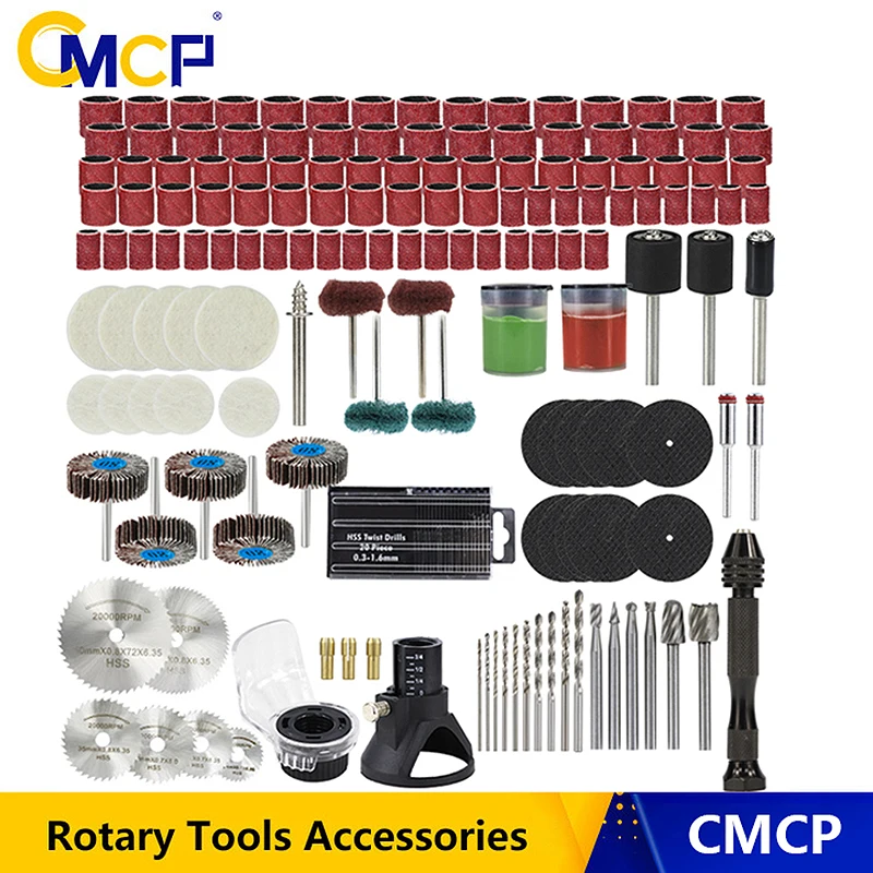 CMCP outils électriques Dremel outil rotatif ensemble d'accessoires pour ponçage polissage outils de meulage bois métal gravure Dremel accessoires