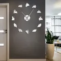 Horloge murale géante pour vélo de moto décoration artistique murale bricolage Sports extrêmes