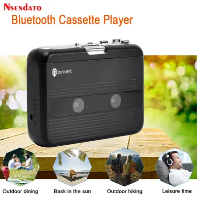 Lecteur de Cassette Bluetooth Portable Radio FM lecteur de cassette transmetteur pour