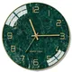 FZgem-Horloge Murale Silays euse Nordique Moderne Horloge en Marbre Créative Verre Table de