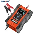 FOXSUR – chargeur intelligent 6a chargeur de batterie 12V 24V entretien de batterie désulfatateur