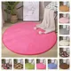 Nouveau tapis rond en velours corail couleur Absorption d'eau tapis canapé mousse à mémoire de forme