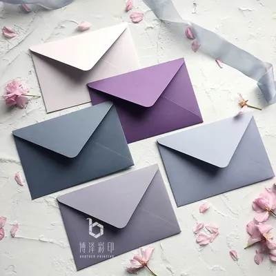 Enveloppes Solides de Haute Qualité pour Documents Cadeaux Violettes Grises Européennes pour