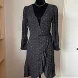 American Eagle Outfitters Dresses | American Eagle Wrap Dress Size Small | Color: Black/White | Size: S