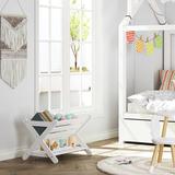 Canadice Harriet Bee kids 16.5" H x 25" W Chip Resistant Book Caddy Wood in White | 16.5 H x 25 W x 16.5 D in | Wayfair