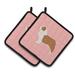 Red Barrel Studio® Australian Shepherd Dog Checkerboard Potholder Polyester in Pink | 7.5 W in | Wayfair 4C24D7D59B784F16B3FC7FB05B4395B1