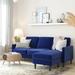 Blue Sectional - Mr. Kate Winston 81.5" Wide Reversible Sofa & Chaise w/ Ottoman, Solid Wood | 35.5 H x 81.5 W x 59.5 D in | Wayfair DA2026279MK