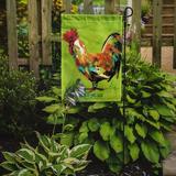 August Grove® Fiddlewood Cockadoo Rooster 2-Sided Garden Flag in Green | 15 H x 11 W in | Wayfair F4D5437680B24F969E5D4B15D5DF75F6