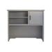 Hokku Designs Aryanne 42" H x 47" W Desk Hutch Wood/Manufactured Wood in Blue | 42 H x 47 W x 13 D in | Wayfair B0D9D57468A14EDC96F550163CF8EB5F