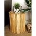 Loon Peak® Barbury Teak Wood Accent Stool in Brown | 22 H x 18 W x 18 D in | Wayfair 38411